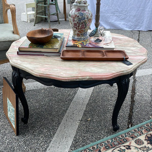 Pink Marble Coffee Table