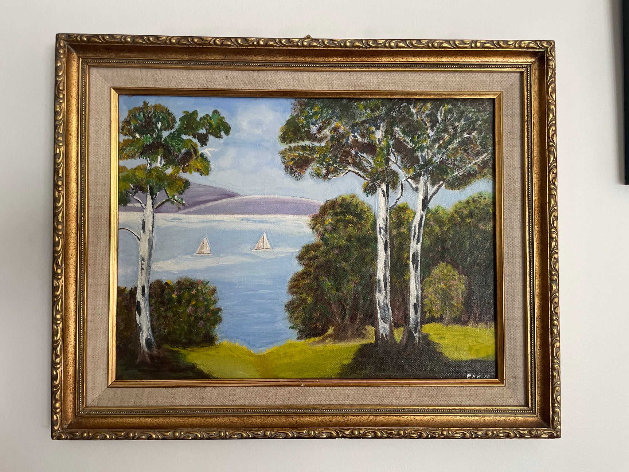 Sailboat Landscape | Original Art