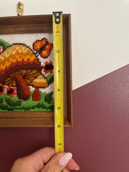 Cross-Stitch Mushroom Art