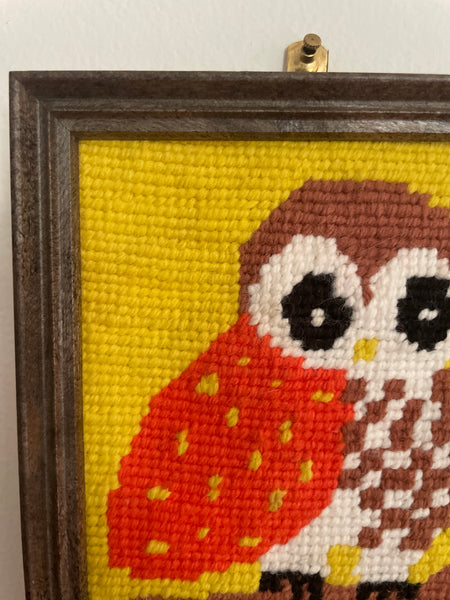 Cross-Stitch Owl Art