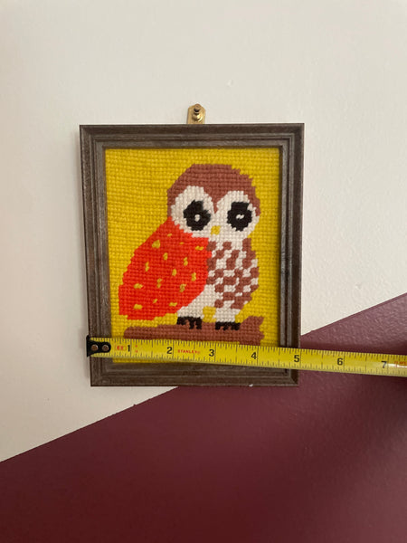 Cross-Stitch Owl Art