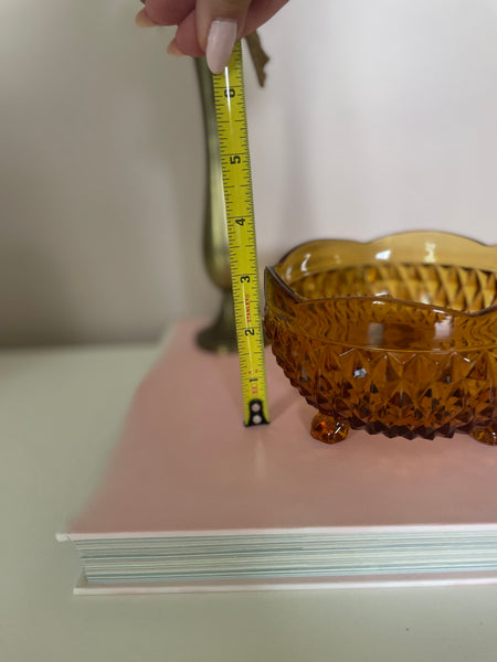 Amber Glass Bowl