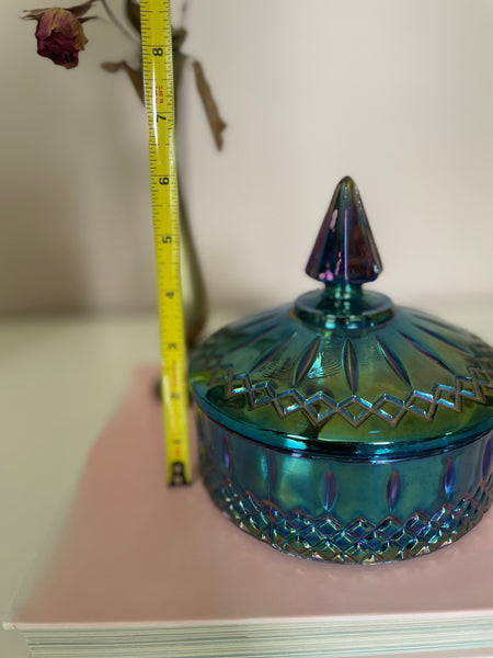 Blue Glass Candy Dish