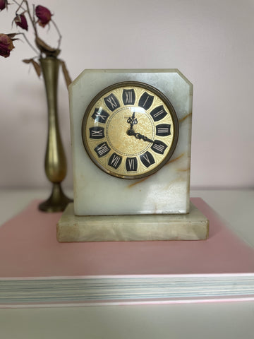 Marble Stone Mantle Clock