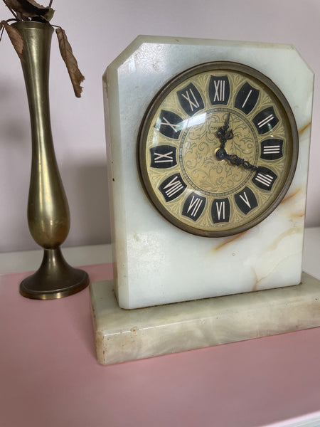 Marble Stone Mantle Clock