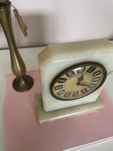 Marble Stone Mantle Clock