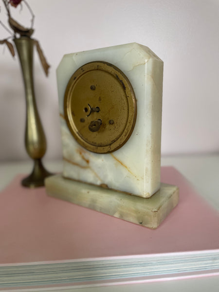 Marble Stone Mantle Clock