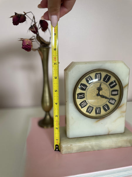 Marble Stone Mantle Clock