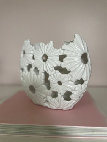 Floral Cut Out Vase