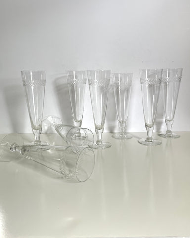 Etched Sling Glasses | Set of 8