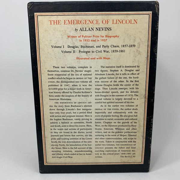 The Emergence of Lincoln | Allan Nevins | Box Set