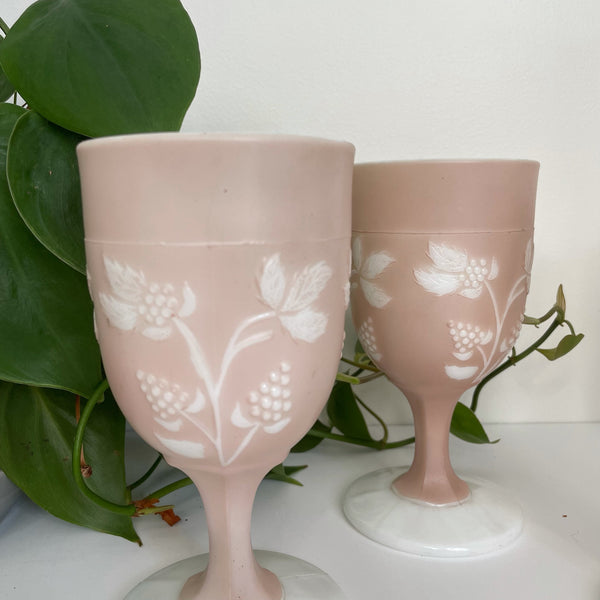 Pink Goblet Glasses