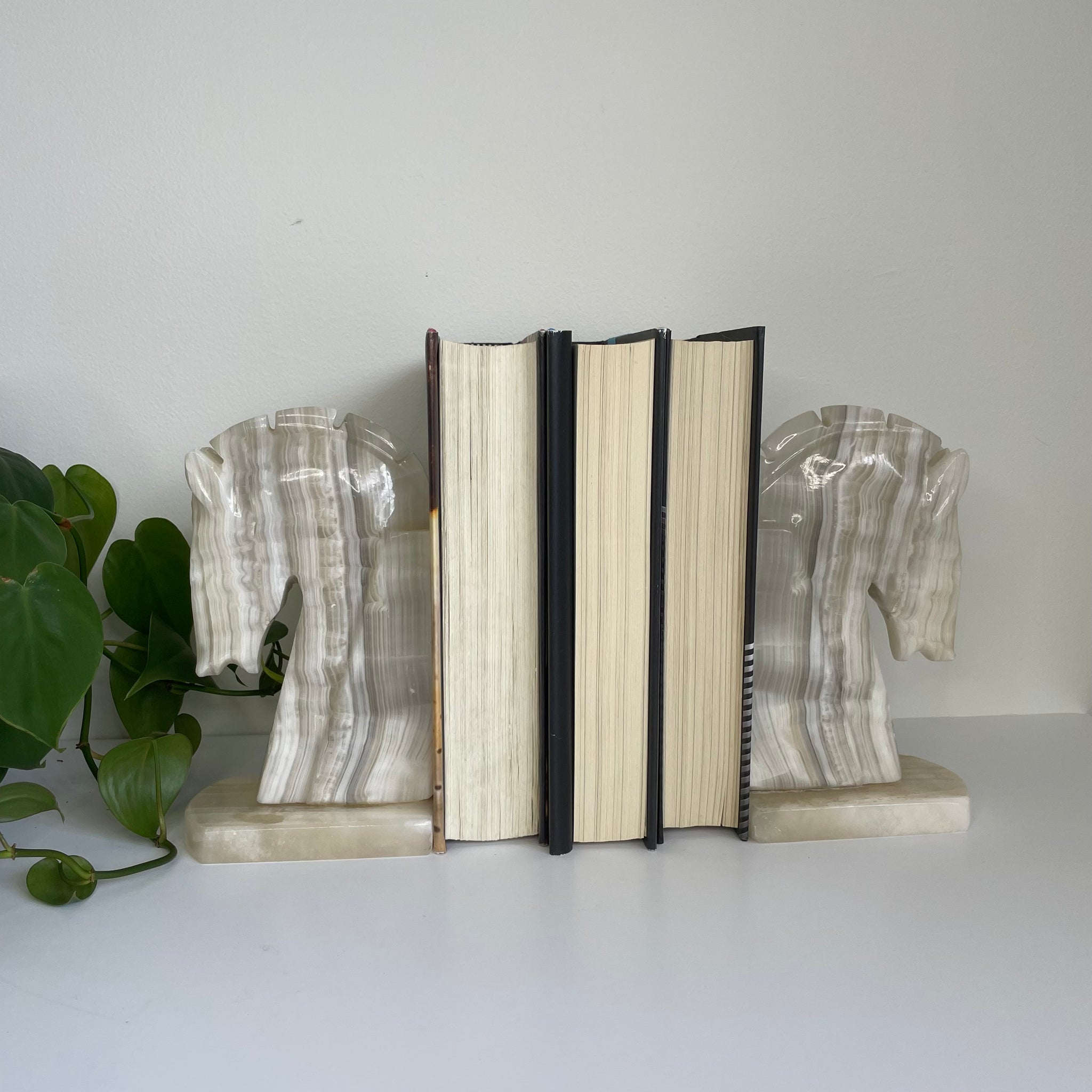 Equestrian Stone Bookends