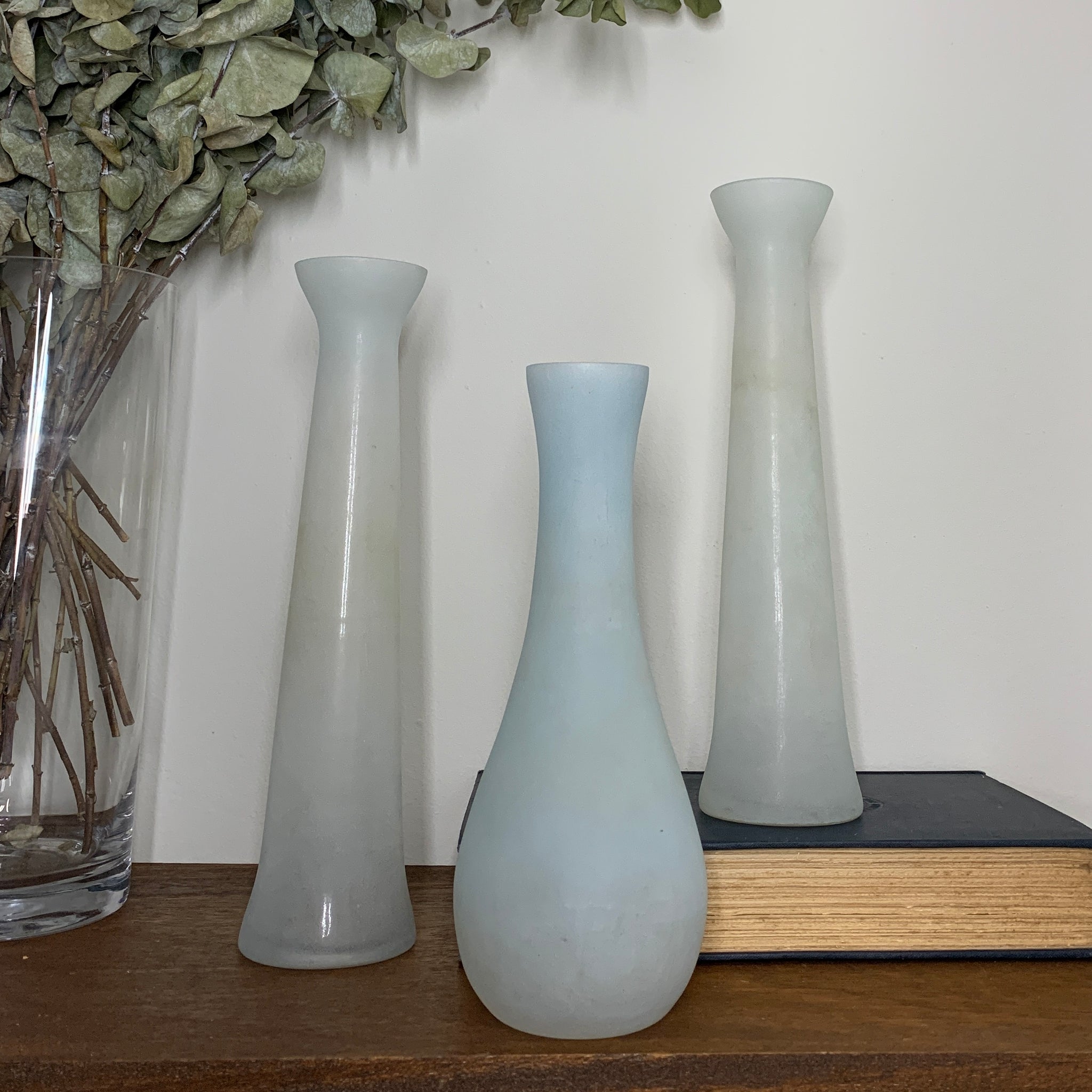 Frosted Vase Set