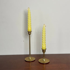 Yellow Swirl Candlestick | 6”