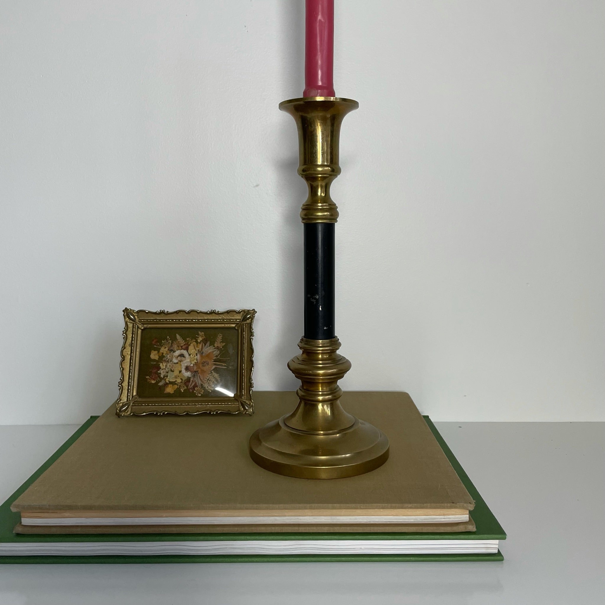 Black and Brass Candleholder