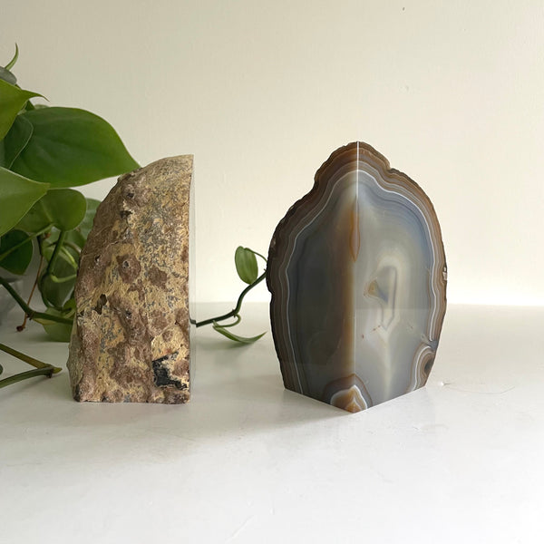 Geode Stone Bookends