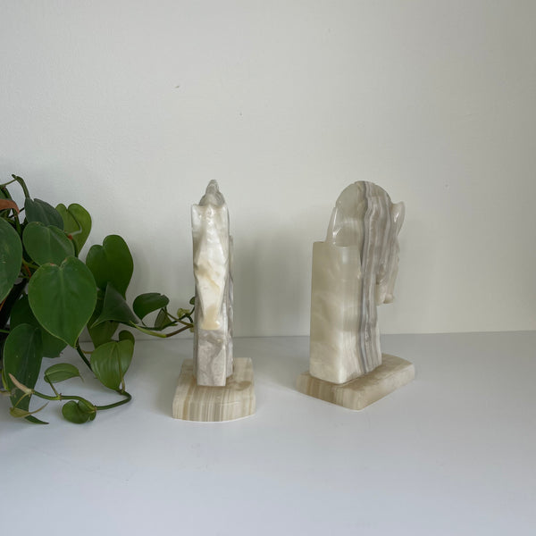 Equestrian Stone Bookends