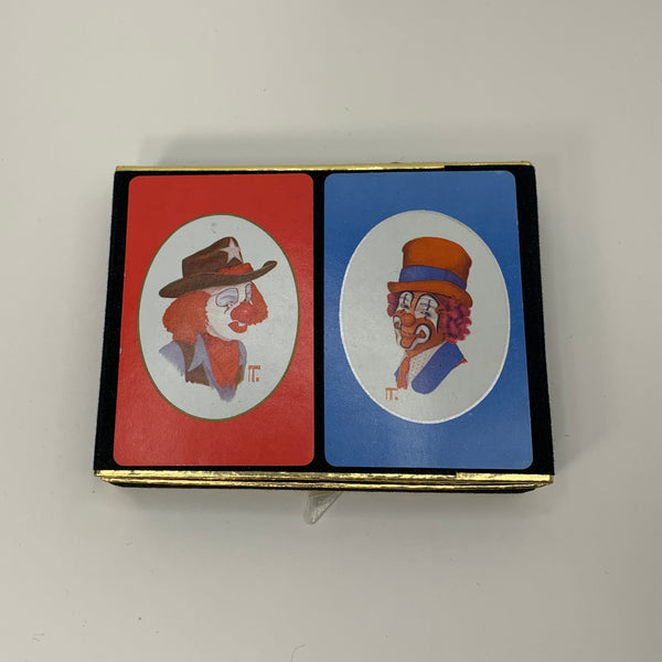 Vintage Clown Playing Cards