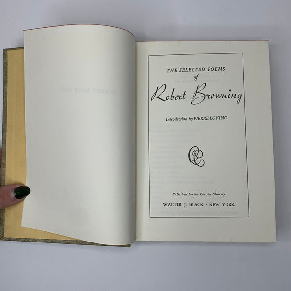 Robert Browning | Selected Poems - Classics Club Collection