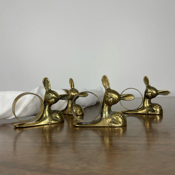 Napkin Rings - Set of 4 Deer