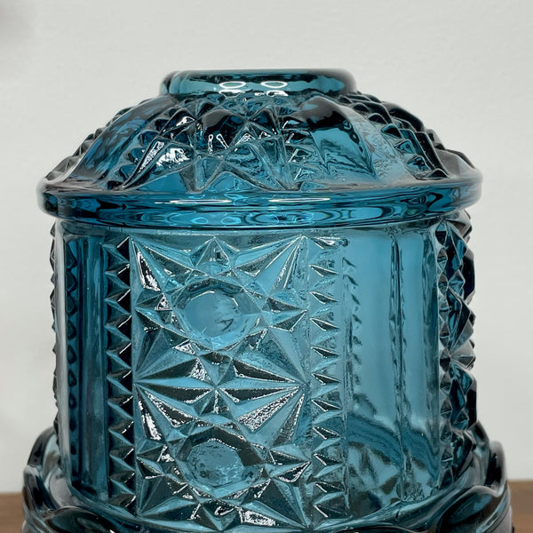 Blue Votive Holder | Depression Glass