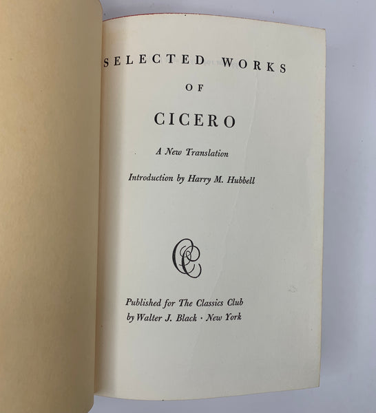 Cicero | Selected Works - Classics Club Collection