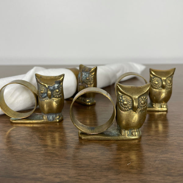 Napkin Rings - Set of 4 Owls