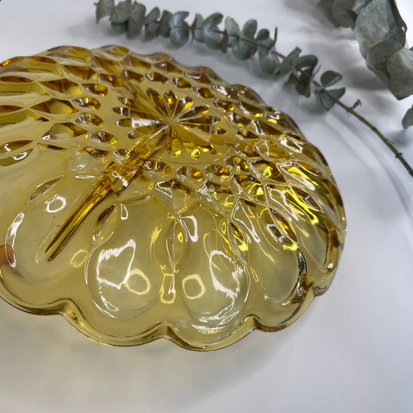 Yellow Glass Dish