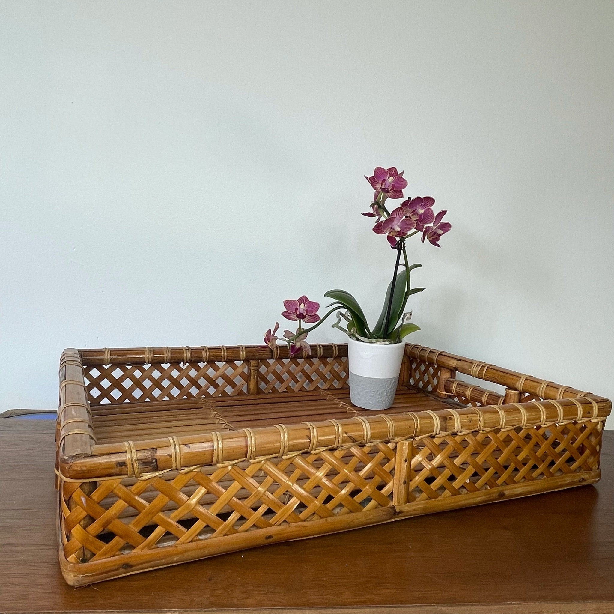 Woven Rattan Tray