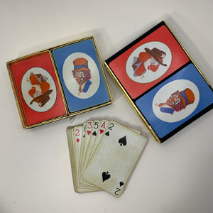 Vintage Clown Playing Cards