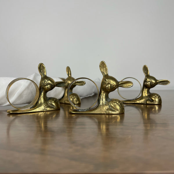 Napkin Rings - Set of 4 Deer