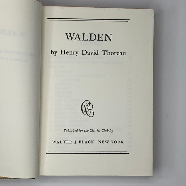 Walden | Henry David Thoreau - Classics Club Collection