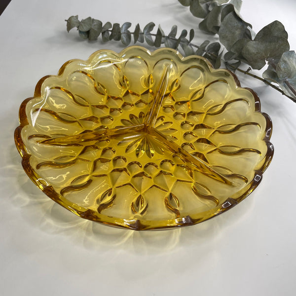 Yellow Glass Dish