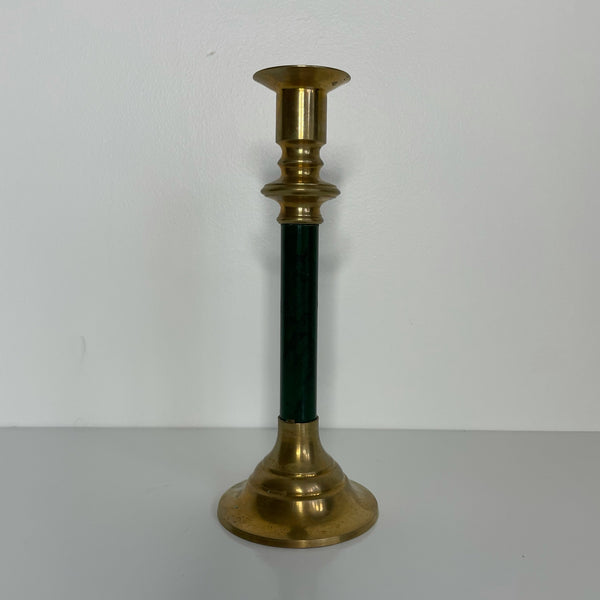 Green and Gold Candleholders Set