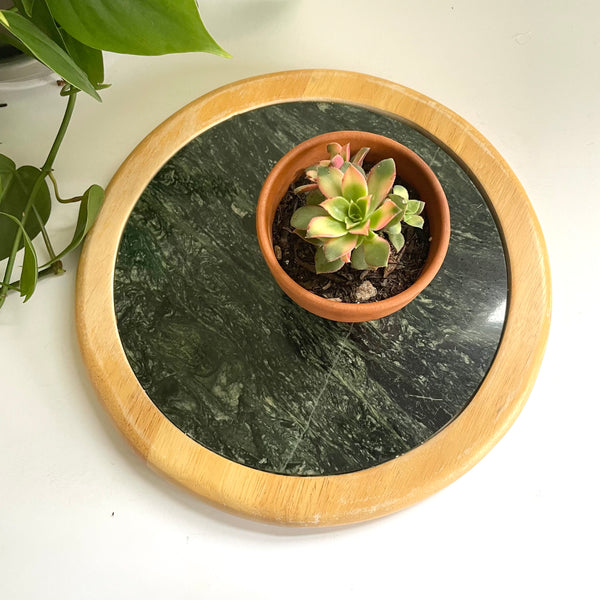 Green Marble Tray