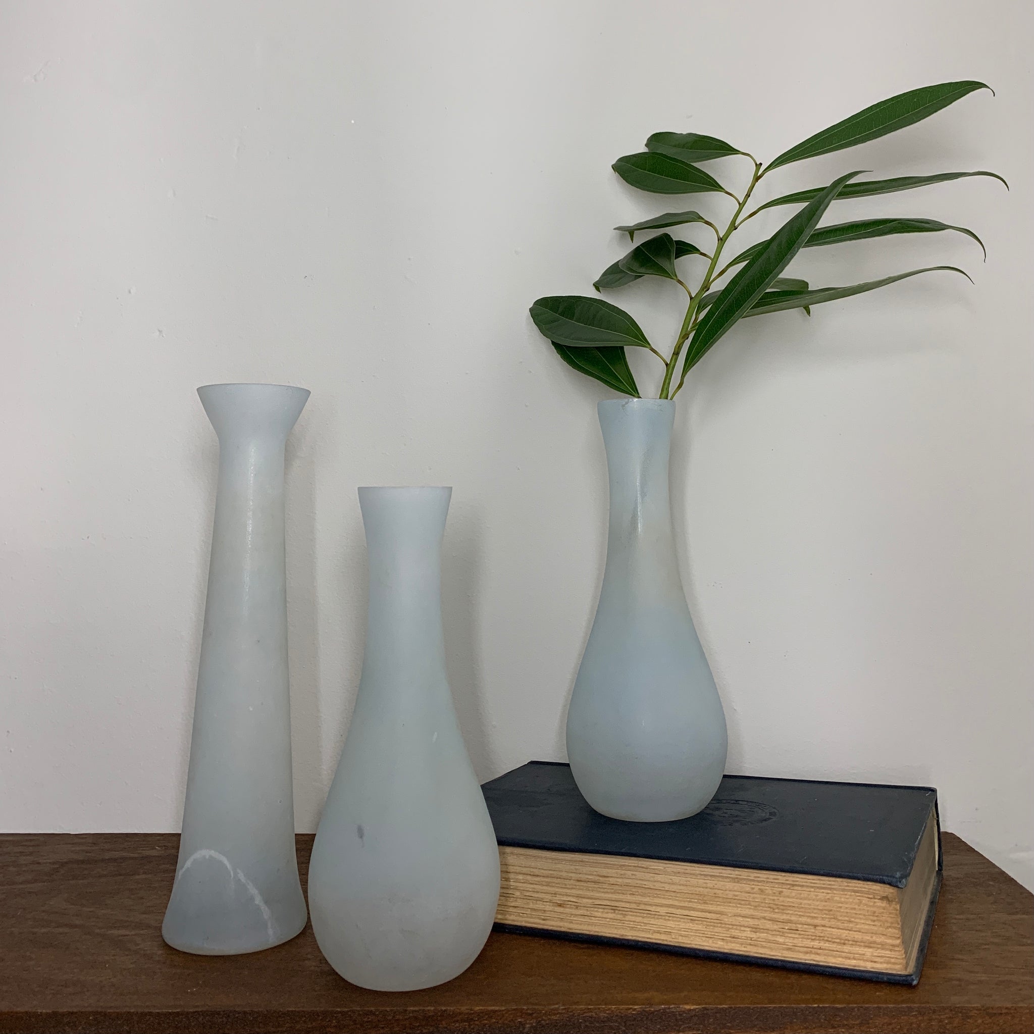 Frosted Vase Set