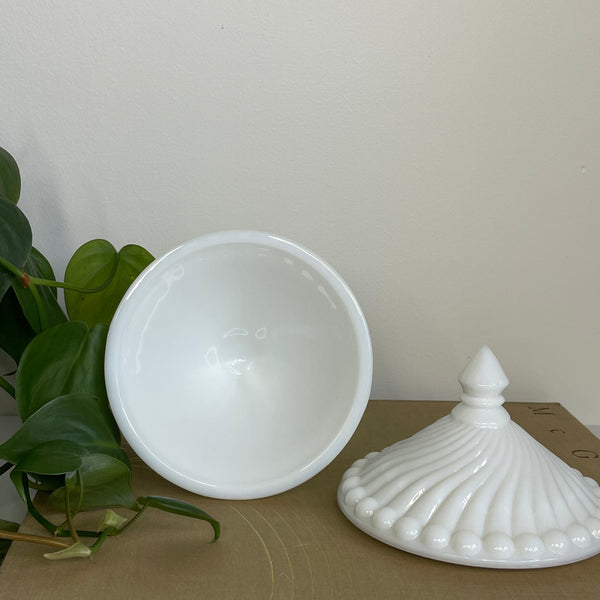 Candy Dish | Milk Glass