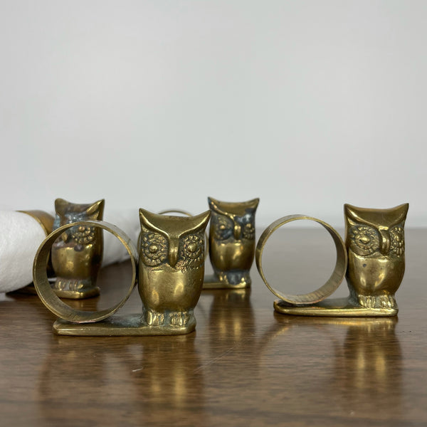 Napkin Rings - Set of 4 Owls