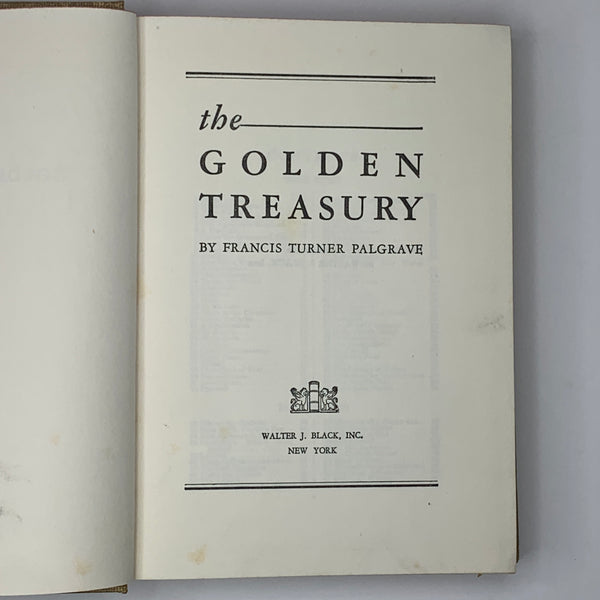 The Golden Treasury | Francis Turner Palgrave - Classics Club Collection