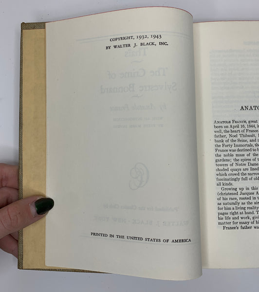 The Crime of Sylvestre Bonnard | Anatole France - Classics Club Collection