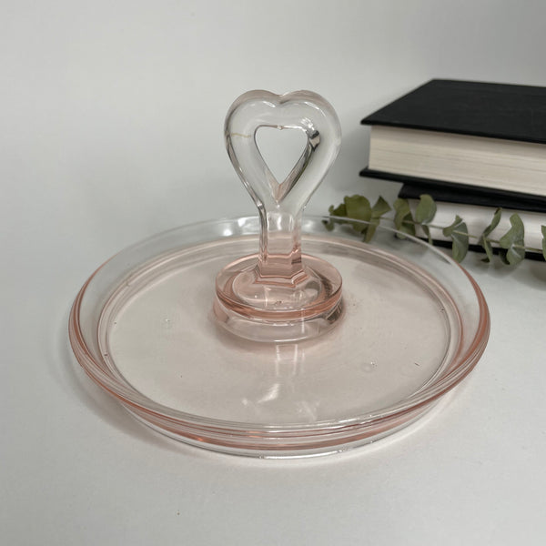 Pink Dish with Handle