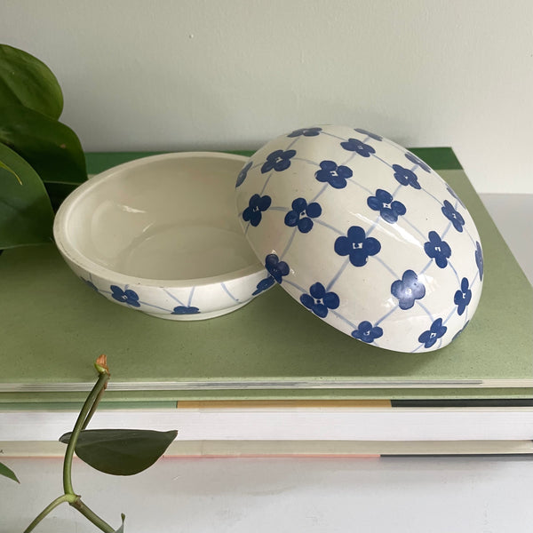 Blue Flower Dish