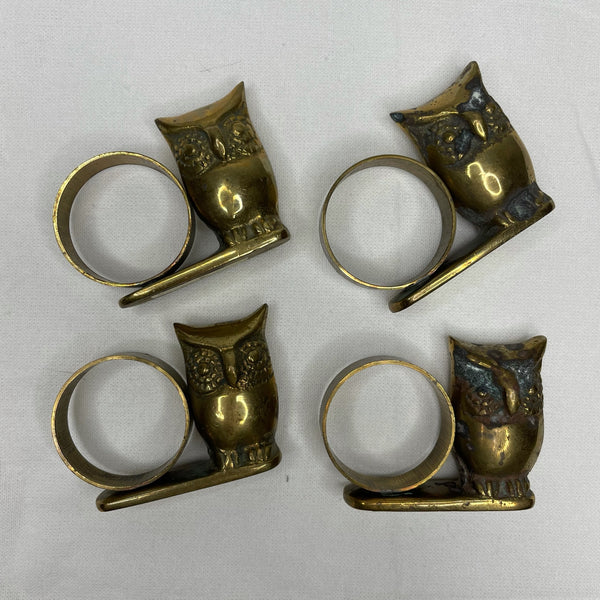 Napkin Rings - Set of 4 Owls