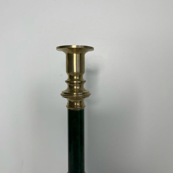 Green and Gold Candleholders Set