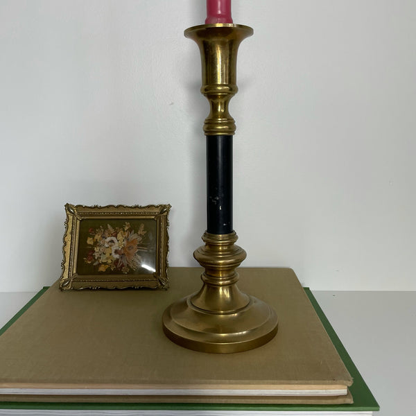 Black and Brass Candleholder