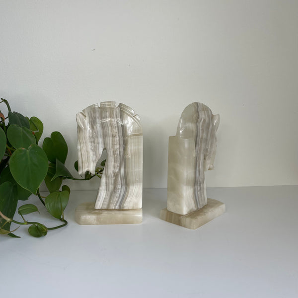 Equestrian Stone Bookends