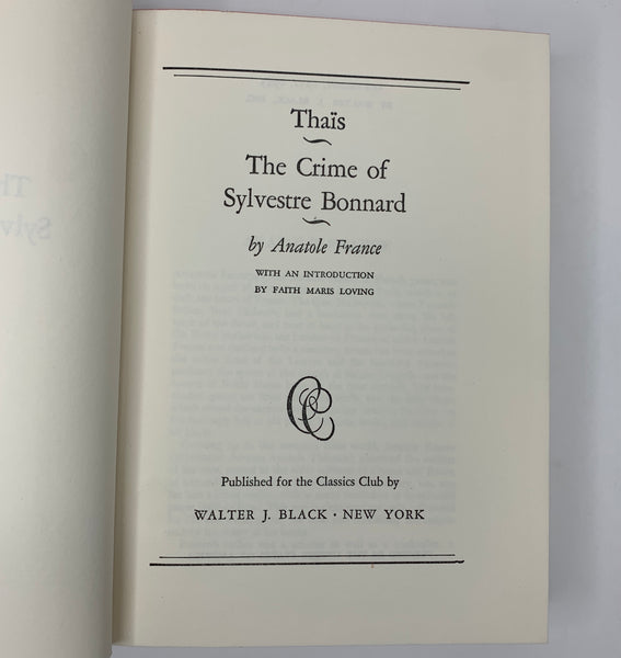 The Crime of Sylvestre Bonnard | Anatole France - Classics Club Collection