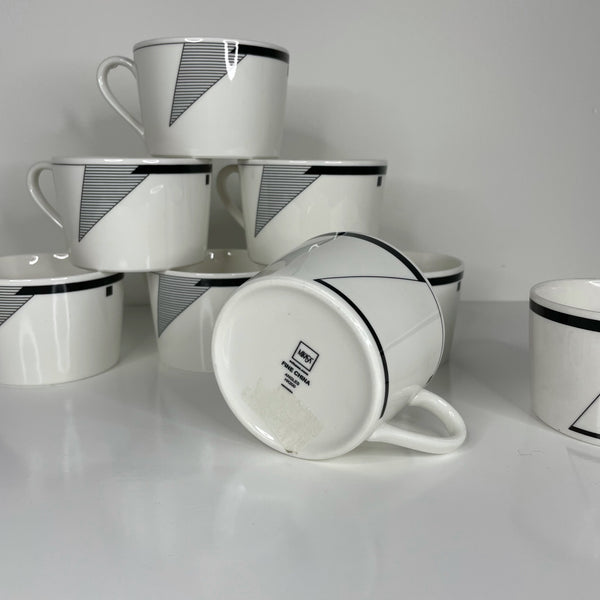 Black and White Teacup Set