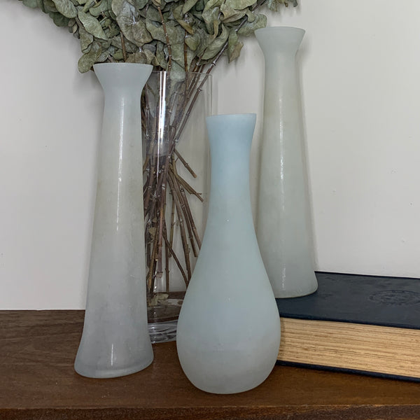 Frosted Vase Set